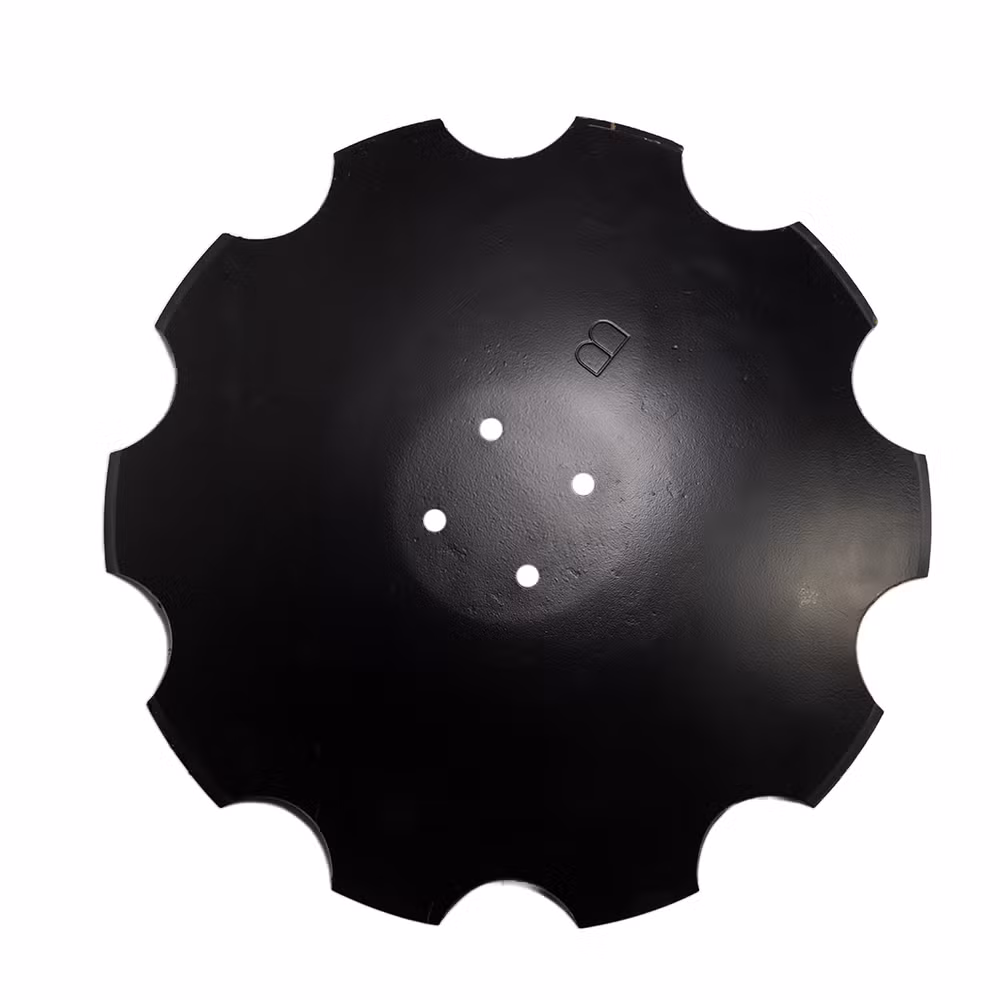 Talerz do talerzówki, 560 mm x 4 mm, uzębiony, 4 otwory, Z-10, stal węglowa Talerz do talerzówki, 560 mm x 4 mm, uzębiony, 4 otwory, Z-10, stal węglowa