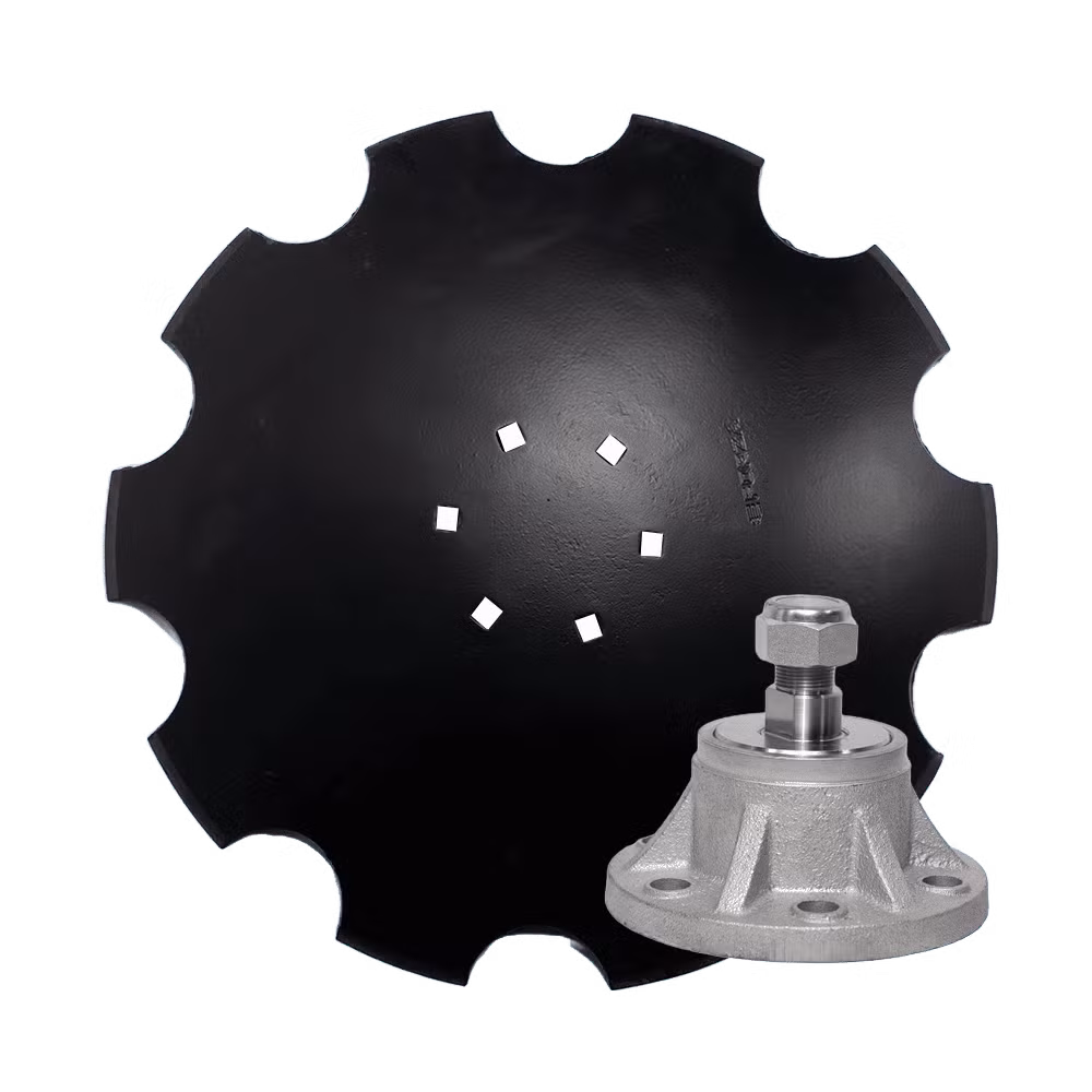 Talerz uzębiony 560 mm x 4 mm, 6 otworów, Z-10, stal borowa + Piasta bezobsługowa ODL002