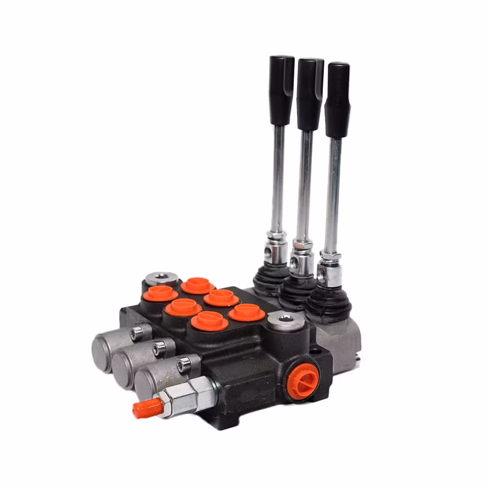 Rozdzielacz hydrauliczny 3 sekcyjny 40L sterowany dźwigniami Rozdzielacz hydrauliczny 3 sekcyjny 40L sterowany dźwigniami