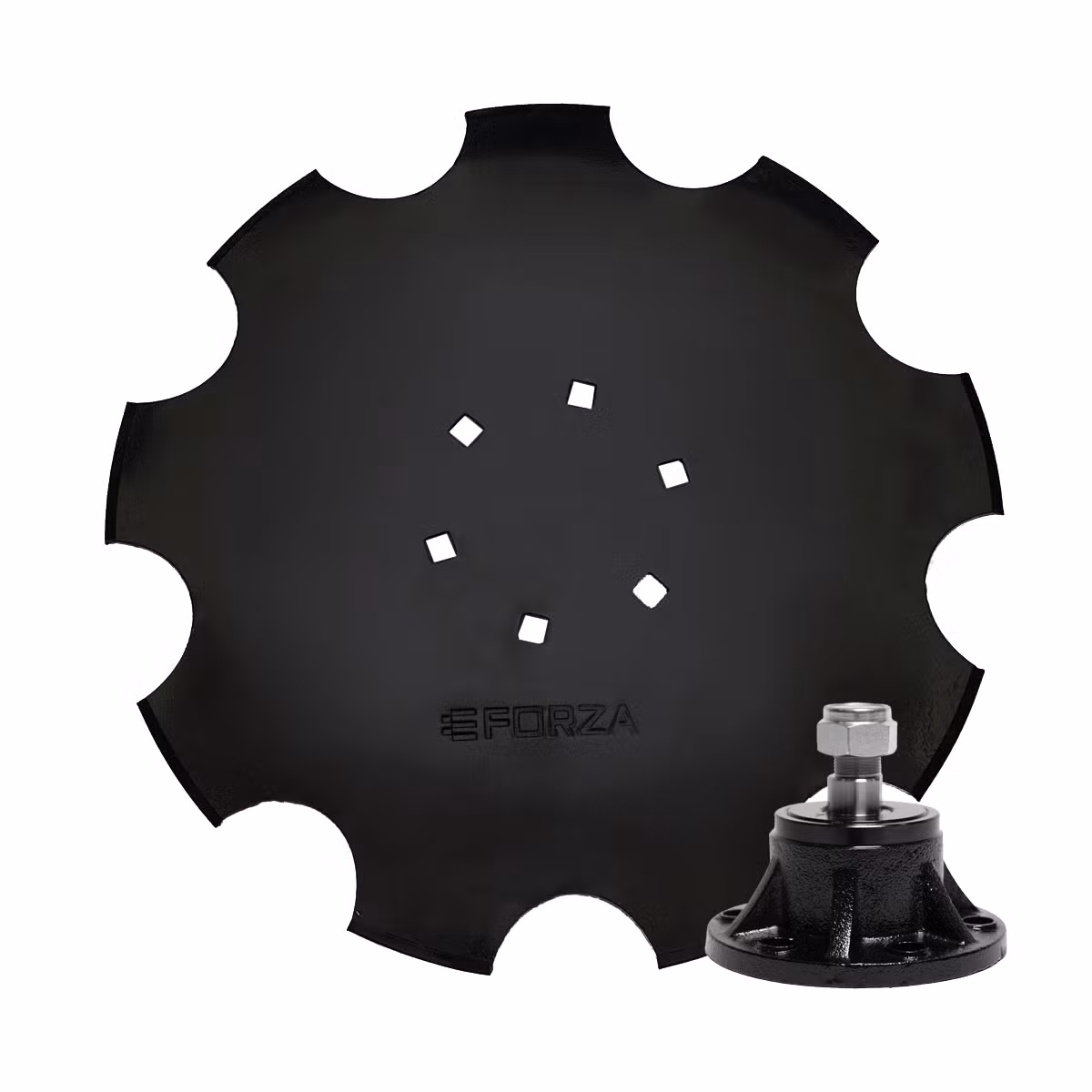 Talerz do talerzówki 460 mm x 3,5 mm, 6 otworów, stal sprężynowa + Piasta bezobsługowa 6 otworowa ODL002