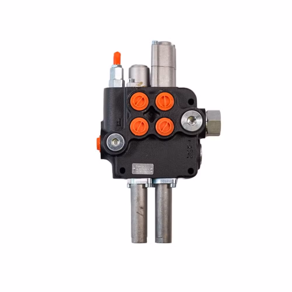Rozdzielacz hydrauliczny 2 sekcyjny 02P80L - sekcja pływająca -tuleja ciśnieniowa Rozdzielacz hydrauliczny 2 sekcyjny 02P80L - sekcja pływająca -tuleja ciśnieniowa